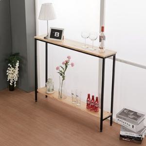 북유럽감성 고급원목상판 매탈락프레임 2단선반(1200 내추럴)