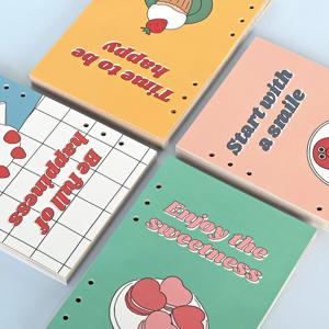 A5 폴 인 뉴트로 6공 다이어리 리필 표지&내지 Ver.2 (만년형)