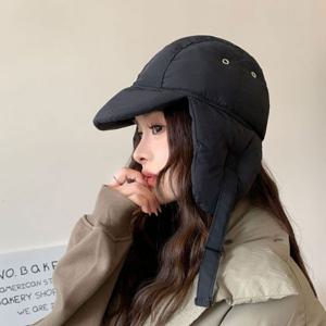 패딩모자 방한 군밤모자 귀달이 트루퍼햇 스키장 캠핑 귀마개