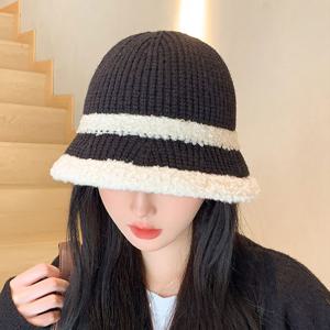 니트 버킷햇 패션 모자 벙거지 겨울모자 방한 보온