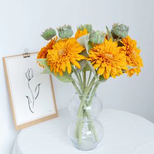 테디베어 해바라기 고급 조화