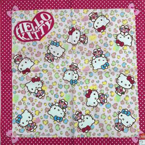 일본 수입 헬로키티 레오타드 면 손수건