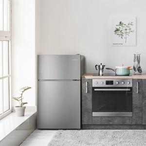 루컴즈 냉장고 90L 2도어 원룸 소형 미니 방문설치포함 R90M1-G 메탈실버