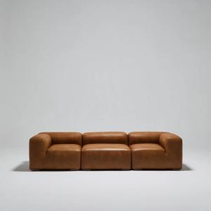 소가죽 모델B 4인용쇼파 가죽소파 모듈형 신혼쇼파