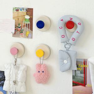 멜로우닷 흡착식 무타공 벽걸이 후크걸이 4colors