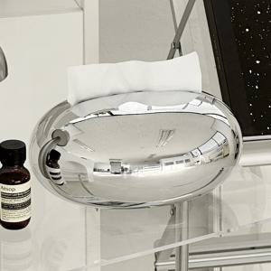 페블 실버 크롬 조약돌 휴지케이스 티슈케이스 크리넥스케이스