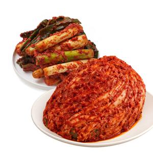 김치고집 맛있게 매운 배추김치 1kg + 대파김치 1kg