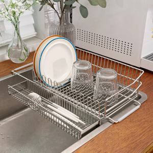 수저통 증정! 올스텐 자동 물빠짐 크레오 식기건조대 거치형