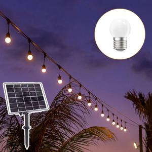 HK Sell 베이루 태양광 화이트전구 교체가능 알전구 줄전구 오징어등 캠핑