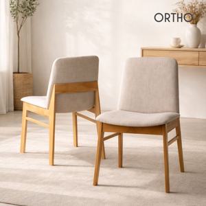 쿠폰혜택가 59,900원/아모 원목 패브릭 식탁의자 카페 인테리어 의자