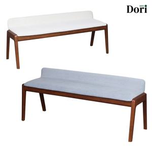 미미르 1400 벤치 / 원목 테이블 업소 식당 가게 3인 용 크림 블루 우드 월넛 체어