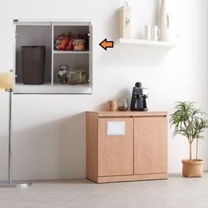 작은부엌 활용도좋은 선반수납 휴지통동시수납장(800 3색)