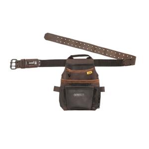 DWST550115 누벅가죽 파우치 세트 12포켓 분리형 공구집 못주머니 망치걸이 툴벨트