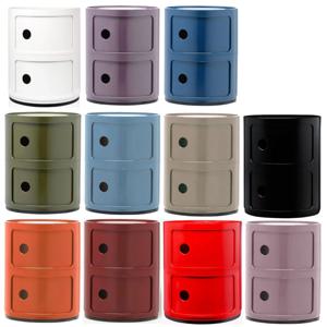 [해외] 디자인 2칸 컨테이너 정리함 플라스틱 수납함