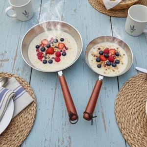 우드핸들 미니 스텐 후라이팬 (2 size) 빠에야팬 플레이팅팬