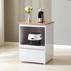 스티그 아일랜드 광파오븐 렌지대 큐커장 에프형 밥솥 선반 수납장 600