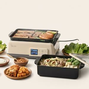 무연 연기안나는 전기그릴 팬 가정용 고기 삼겹살 굽는기계 불판 그릴 화로