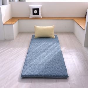 싱글 1인용 두툼한 양면누빔 3단 접이식 요매트 도트 3color