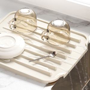 실리콘 트레이 원룸 식기건조대 설겆이 물빠짐 설거지건조대 2size 2color