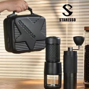 스타레소 캠핑팩 플러스 캡슐 원두 2in 1 휴대용 에스프레소 커피머신 세트