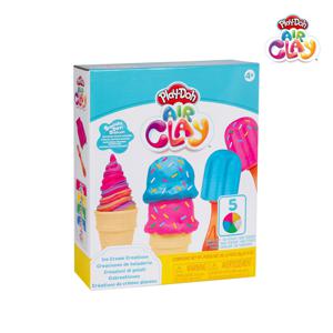 에어클레이 아이스크림 크리에이션 : 손에 잘 묻지 않고 공기처럼 가벼운 유아 촉감 도우