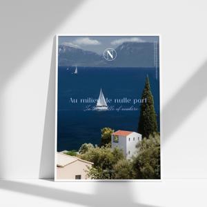 파도가 머문 시간 배 한척 바다 그림 포스터 (엽서 추가 증정)