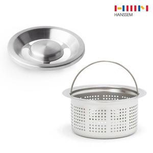 한샘몰PICK! 올스텐 304 싱크대 배수구 커버 덮개+거름망 세트