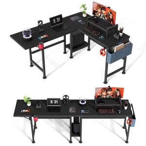 게이밍책상 모듈식 책상 컴퓨터책상 사무용책상 자유조립 L자형 일자형