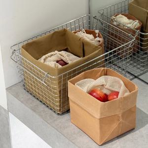 페이퍼백 냉장고 정리 야채 보관함 종이 크라프트지 수납