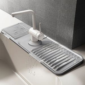 수전 싱크대 수도꼭지 욕실 방수 매트 패드 누수방지 세면대 비누 받침대