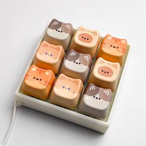 고양이 키캡 키보드 포인트 핸드폰 키링