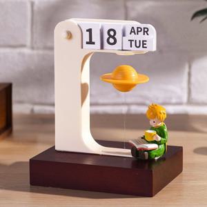 [해외] 북유럽 모던 자기부상 어린 왕자 만년달력 탁상용 캘린더 인테리어 소품 2종