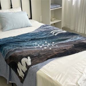 Sea And Sandy Beach 바다 패브릭 포스터