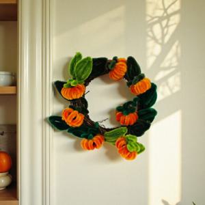 모루공예 가을 감 리스 만들기 세트 인테리어소품