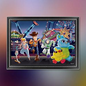 토이 스토리 4 - 놀이공원 직소 퍼즐+액자 세트 디즈니 애니메이션 1000피스