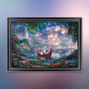 라푼젤 그녀의 꿈 (캔버스) 직소 퍼즐+액자 세트 디즈니 1000피스