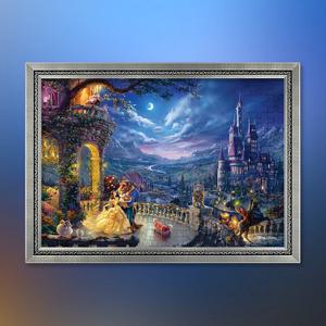 미녀와 야수 달빛 왈츠 (캔버스) 직소 퍼즐+액자 세트 디즈니 1000피스