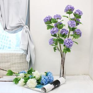 길이감이 긴 스노우볼 목수국 조화 가지 인테리어소품 웨딩 촬영소품 조경작업 나무수국