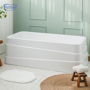 솔리드 프리스탠딩 일체형 아크릴 스트라이프 이동식욕조 1200 1500 반신욕