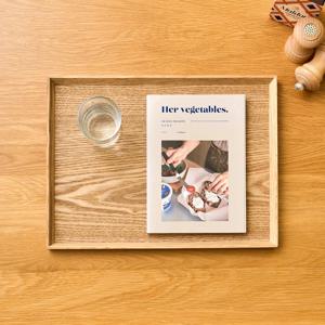 카페 논슬립 우드쟁반 L40