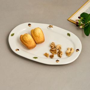 L 뚱다람쥐 주물주물 타원접시 W26