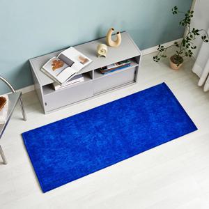 먼지없는 생활방수 워셔블 러그 블루 60x150