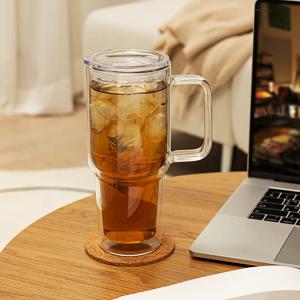 1+1 몬즈 내열유리 더블월 이중 퀜처 텀블러 750ml (총2P)