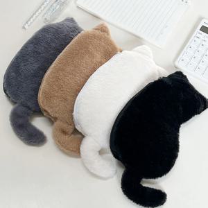 냥냥 캣 고양이 실루엣 플랫 필통