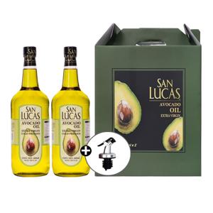 엑스트라버진 냉압착 아보카도 오일 선물세트 (1L*2개+원터치 오일캡)