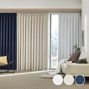 슬리피 라이트 100%암막 나비주름 긴창문커튼 2p 2 size 3 color