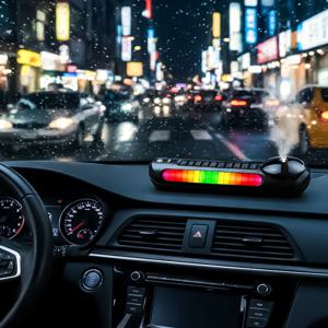 에어뮤즈 차량용 번호판 무드등 태양광 자동 디퓨저 TR13