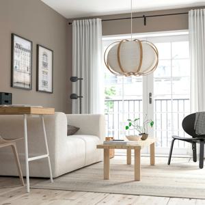 탁토프스+하브스디우프 펜던트등 식탁조명 화이트 대나무 (고리 증정)