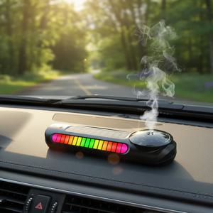 HK sell 에어뮤즈 차량용 번호판 무드등 태양광 자동 디퓨저 TR13