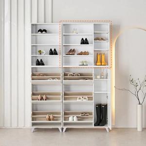 깔끔 모던 오픈형 밝은 다용도 4단 선반장 신발장 900 예쁜 학원 심플 매장